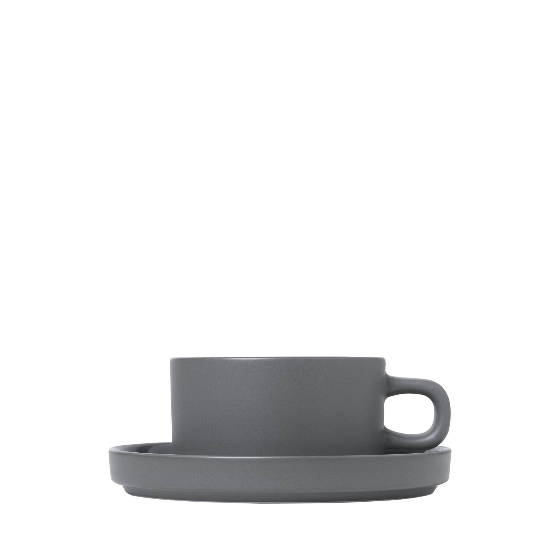 BLOMUS Комплект от 2 бр.чаши за чай PILAR – цвят сив (Pewter)