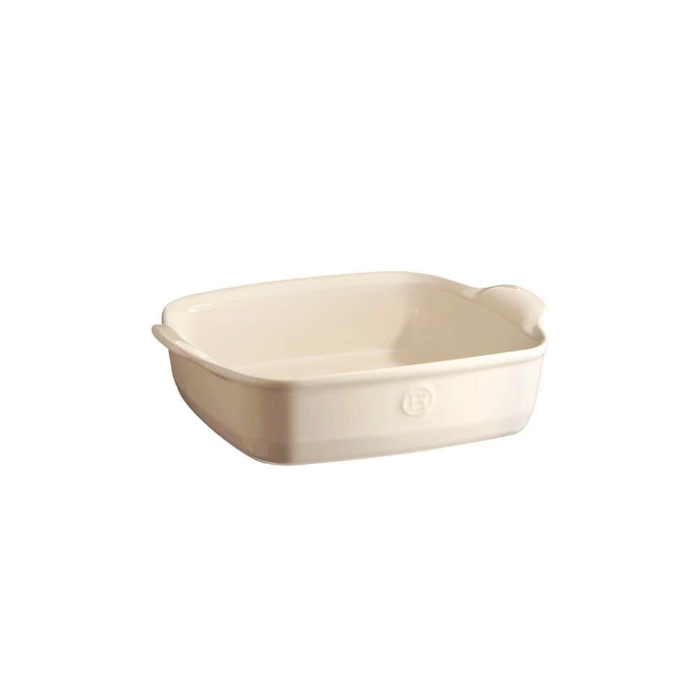 EMILE HENRY Керамична тава „SQUARE OVEN DISH“- 22х22см – цвят екрю