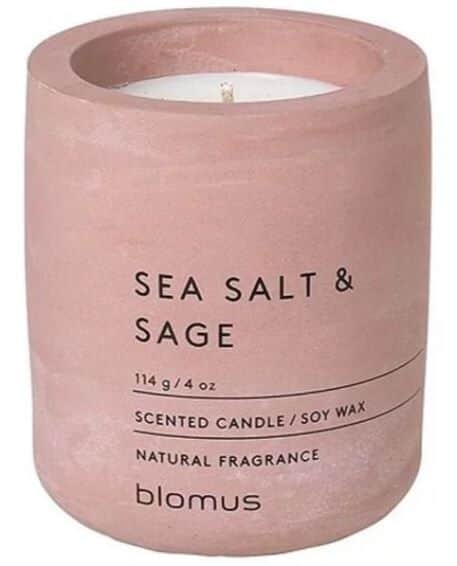 BLOMUS Ароматна свещ FRAGA размер S - цвят Withered Rose - аромат Sea Salt &amp; Sage