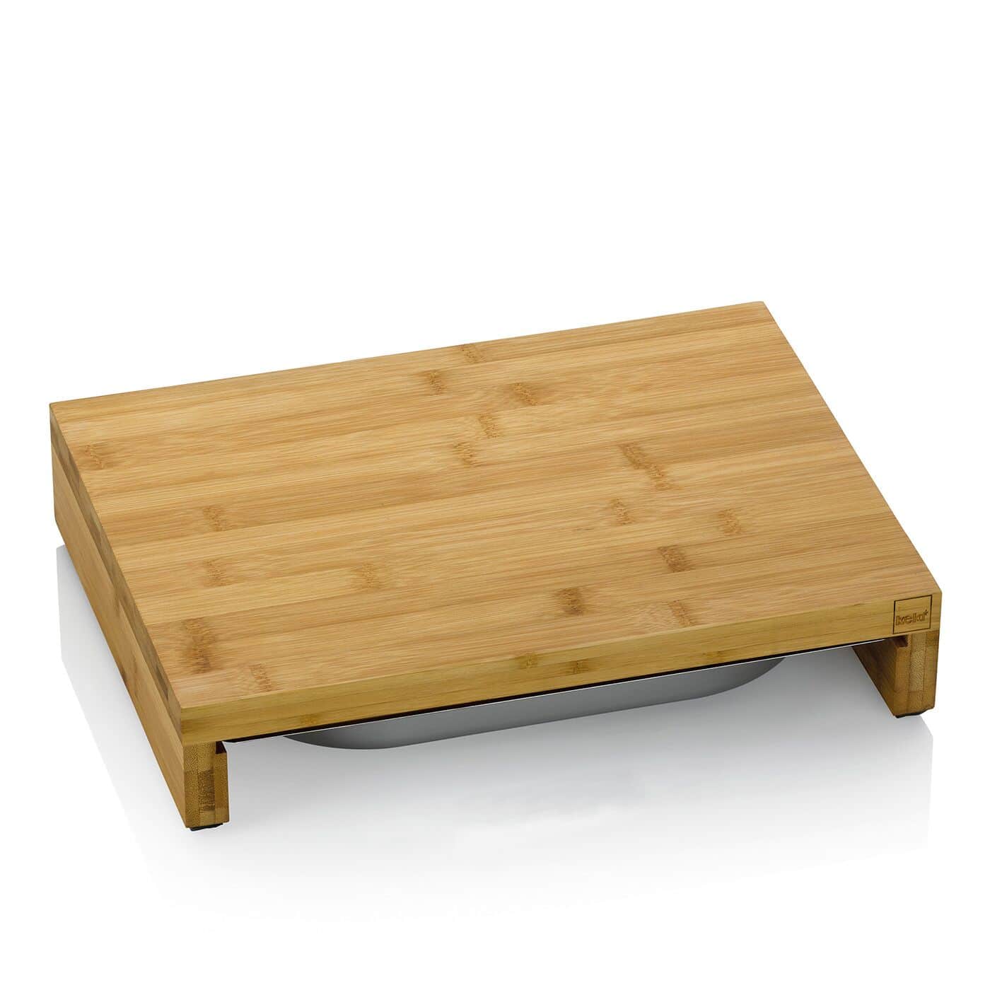 KELA Бамбукова дъска за рязане със стоманен контейнер “Kenina“ - 27x36 см.