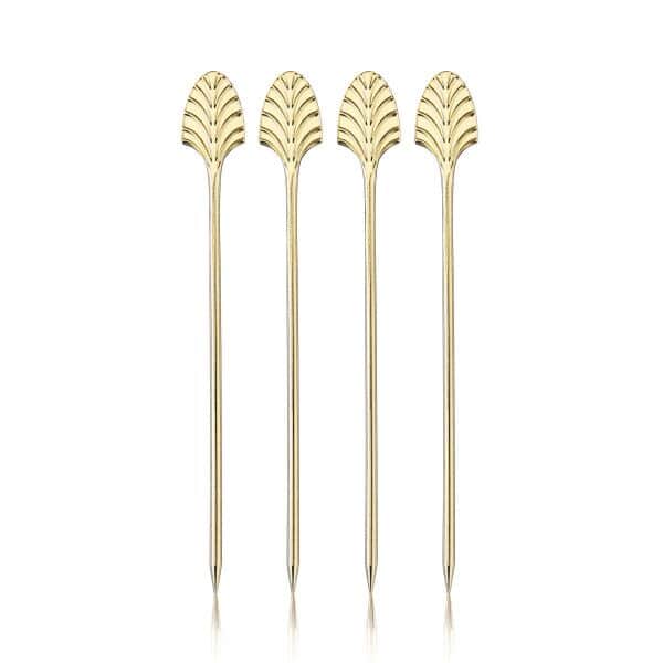 VISKI Коктейлни клечки 4бр. “Art Deco Gold“
