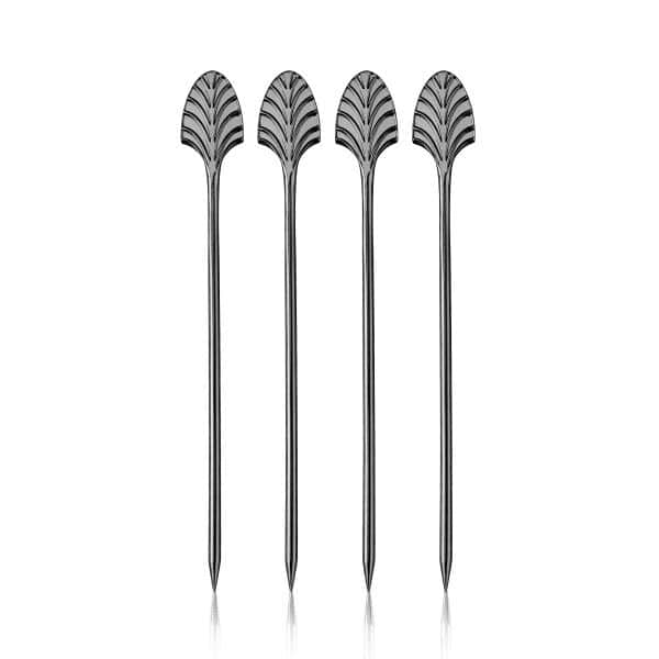 VISKI Коктейлни клечки 4бр. “Art Deco GunMetal“
