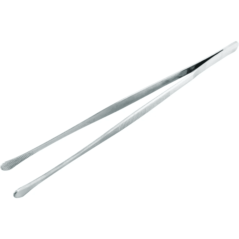 Nerthus Прави стоманени кухненски пинсети - 30 см.