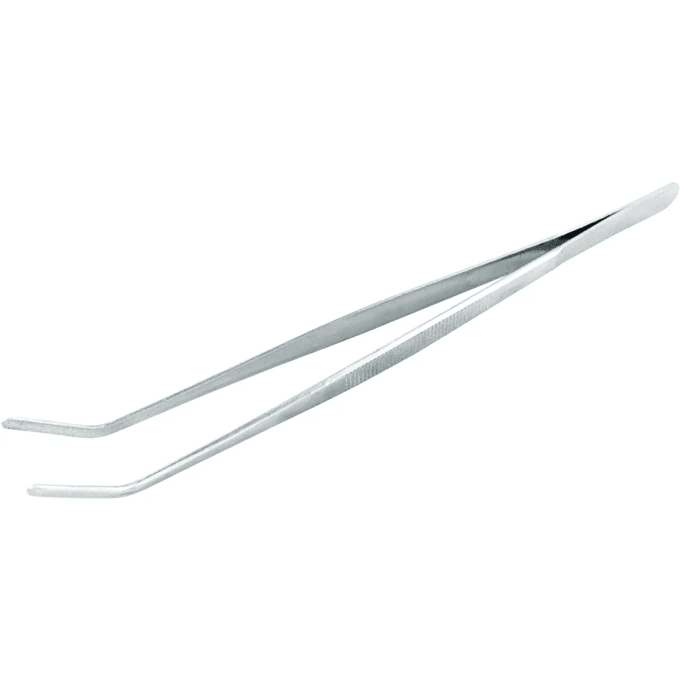 Nerthus Извити стоманени кухненски пинсети - 30 см.