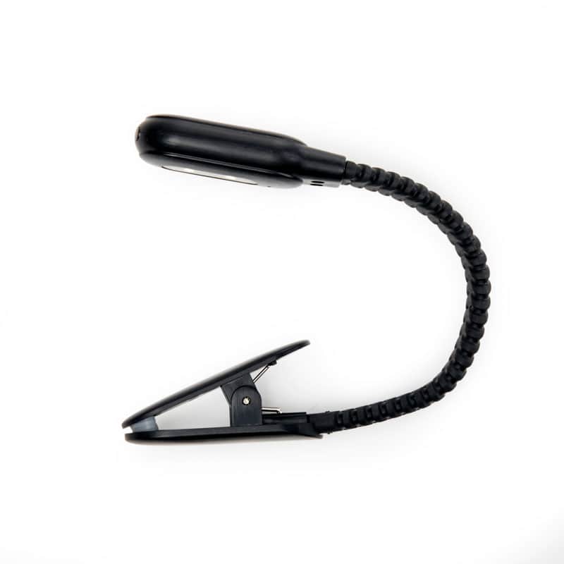 Лампа за четене с USB накрайник за многократно зареждане - черна