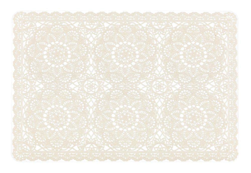 4LIVING Подложка за хранене 30 х 45 см. “Lace“ - бежова