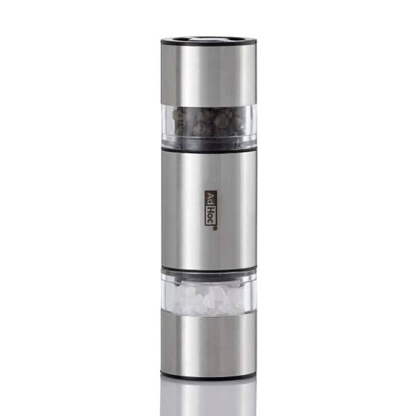 AdHoc Двойна мелничка за сол и пипер DuoMill Mini - 11 см - стомана