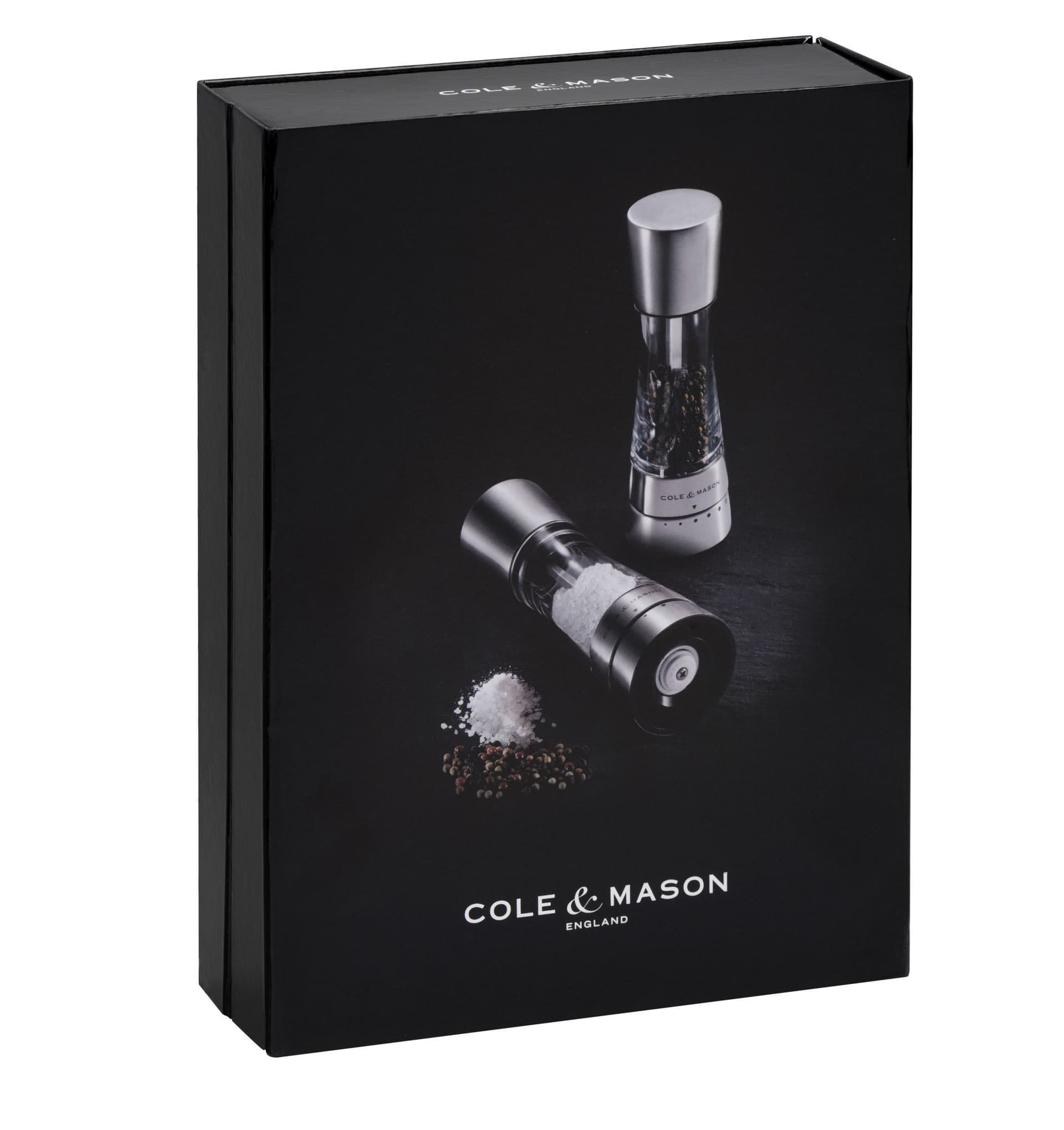 COLE & MASON Комплект мелнички за сол и пипер  “DERWENT“ – 19 см. – с механизъм за прецизност