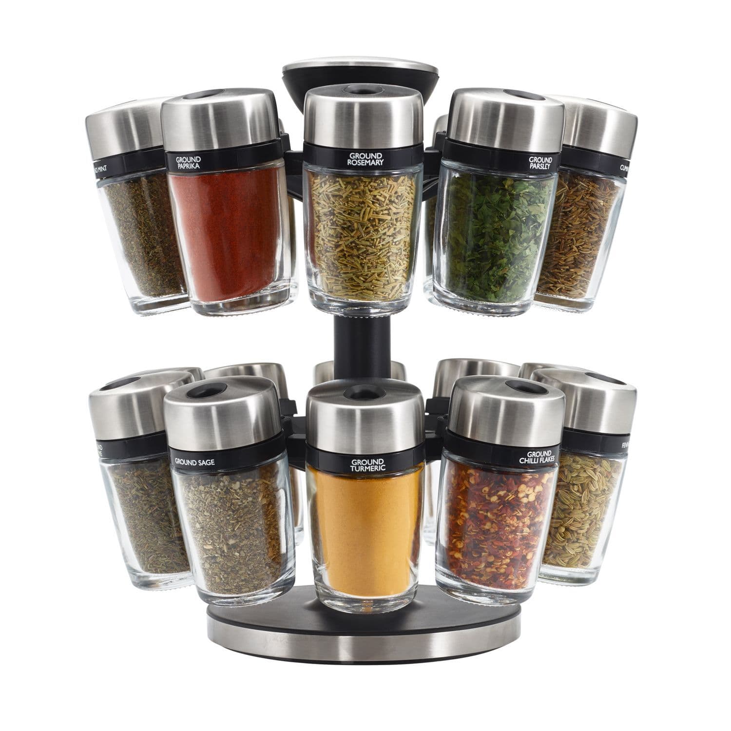 COLE & MASON Комплект за подправки “HERB & SPICE“ – 20 части + стойка
