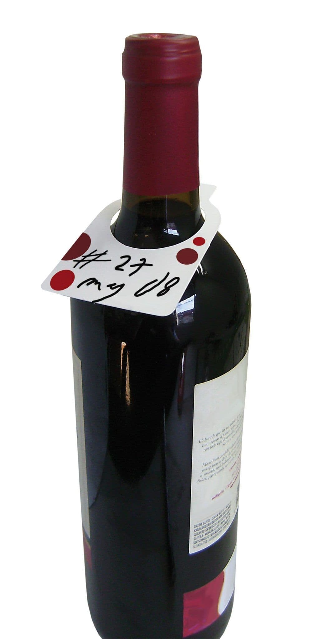 Vin Bouquet Етикети за бутилки 2×12 “ RED AND WHITE “ + маркер