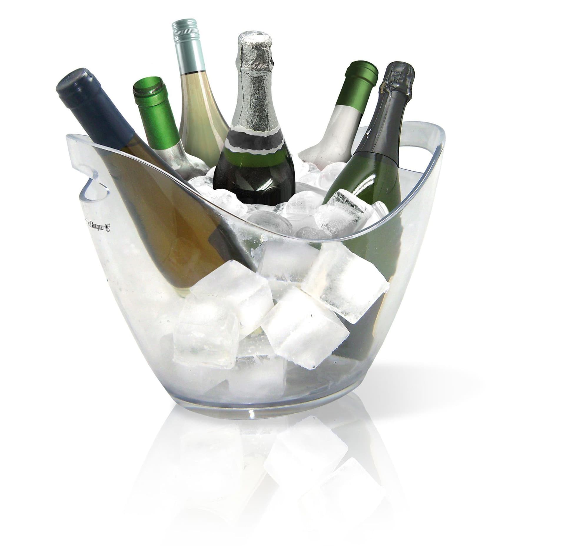 Vin Bouquet Прозрачен охладител за бутилки "ICE BUCKET" - за  6 бутилки