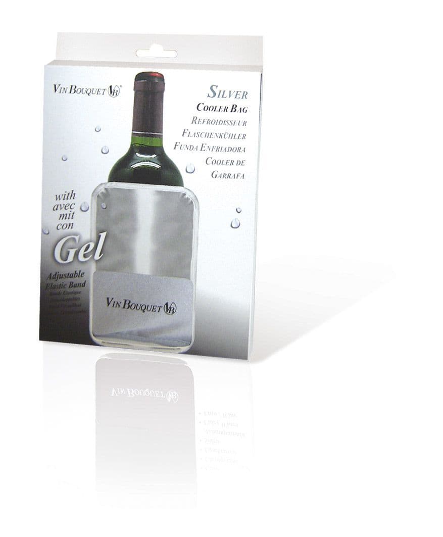 Vin Bouquet Охладител за бутилки – SILVER ELASTIC