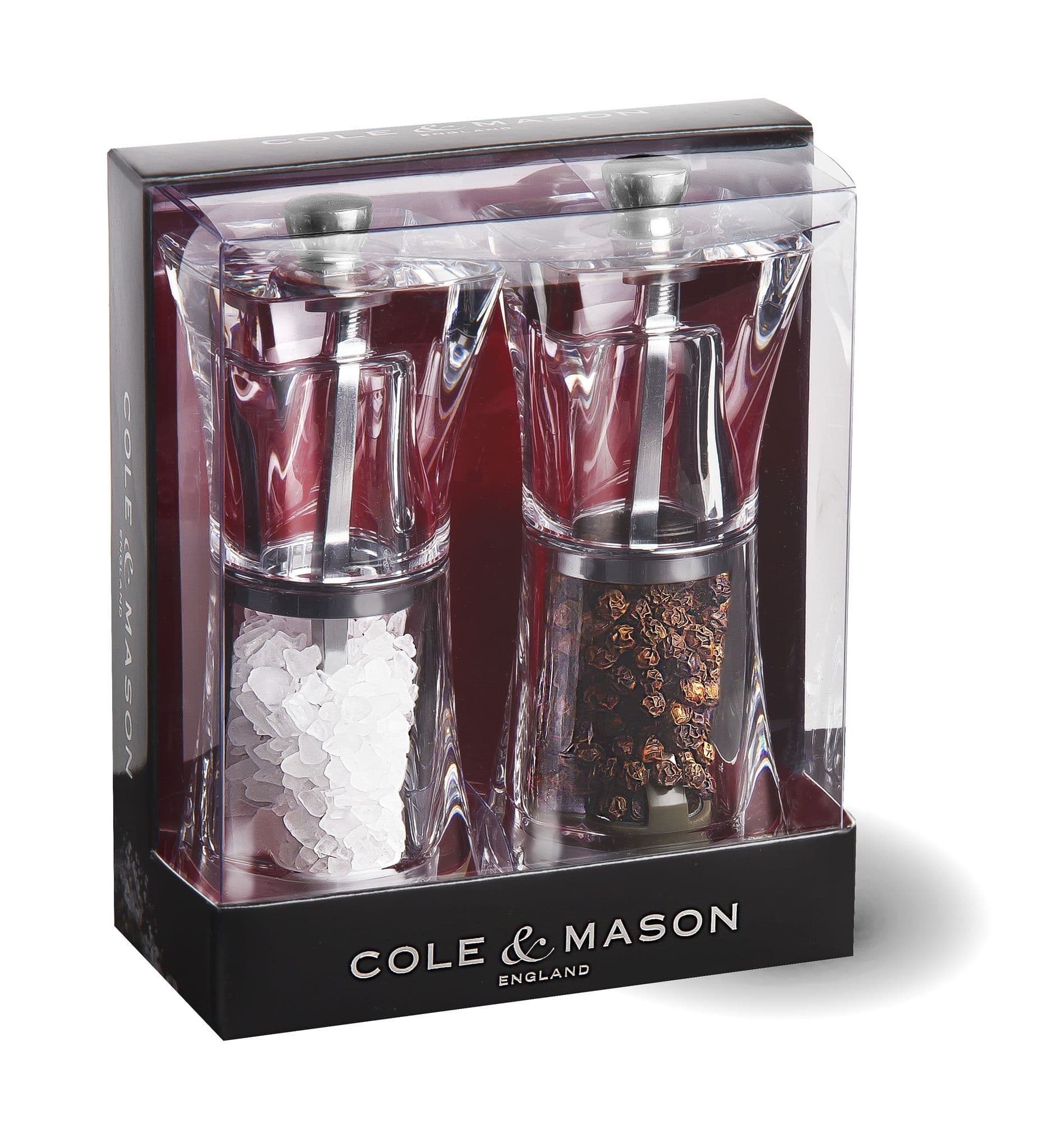 COLE&MASON Комплект мелнички за сол и пипер “CRYSTAL“ – 12,5 см.