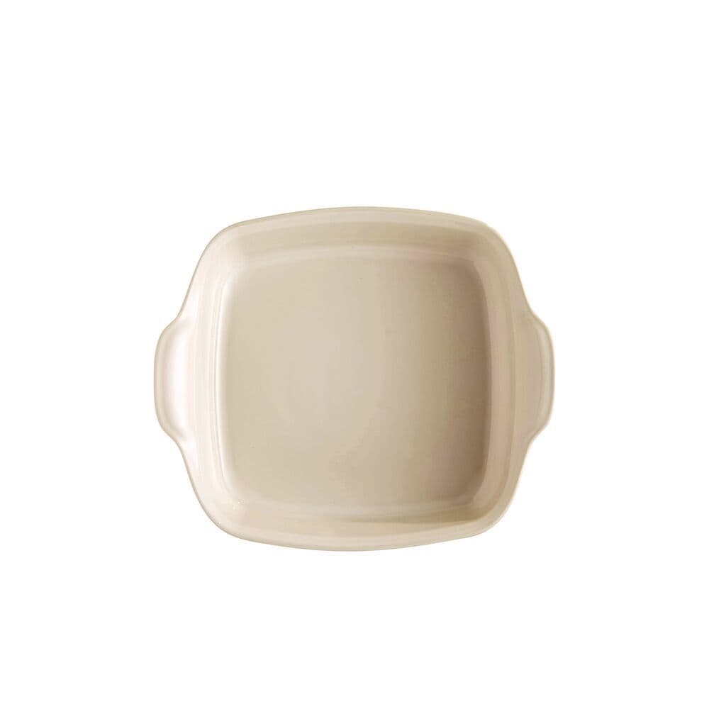 EMILE HENRY Керамична тава „SQUARE OVEN DISH“- 22х22см – цвят екрю
