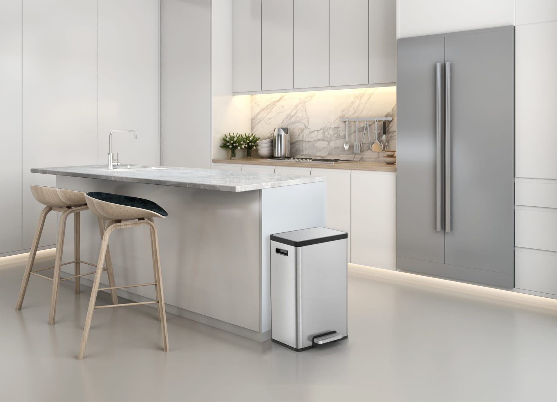EKO Кош за отпадъци с педал “ECOCASA II“ – 30 л – мат