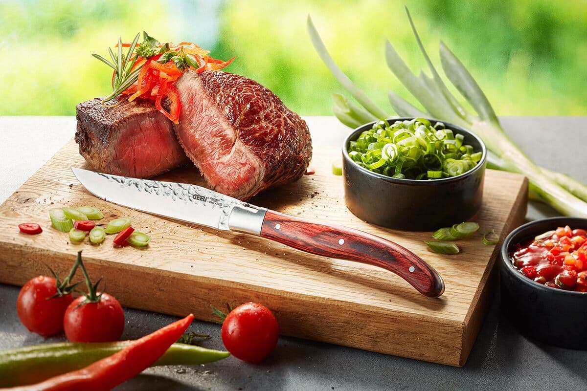 GEFU Луксозен комплект ножове за стек в дървена кутия “RANCHO“