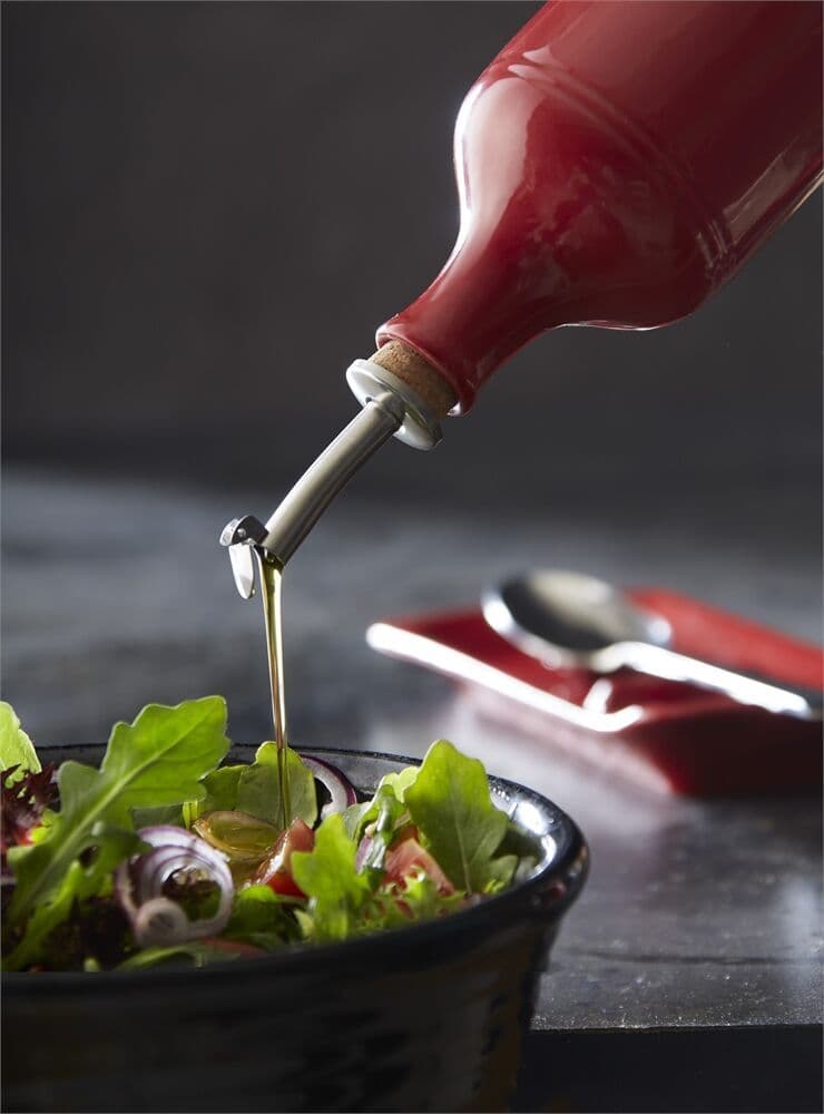 EMILE HENRY Бутилка за олио с дозатор OIL CRUET – цвят червен