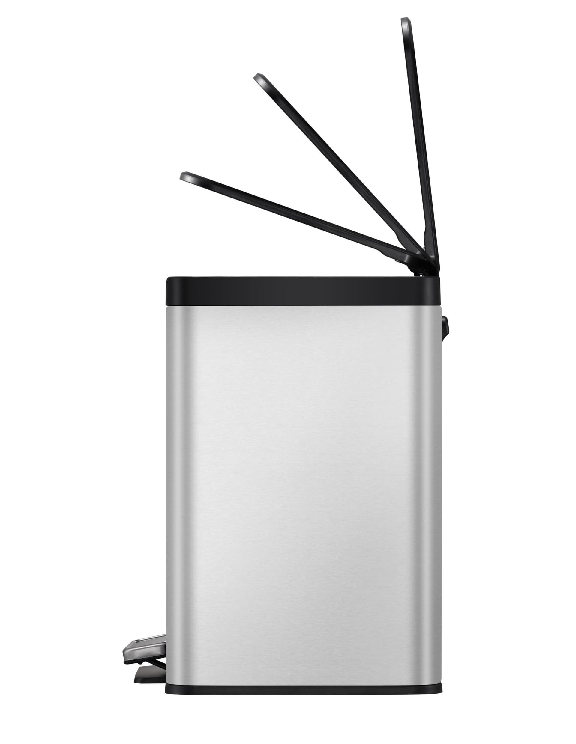 EKO Кош за разделно събиране “ESSENTIAL“ –  2 х 15 л. – хром мат