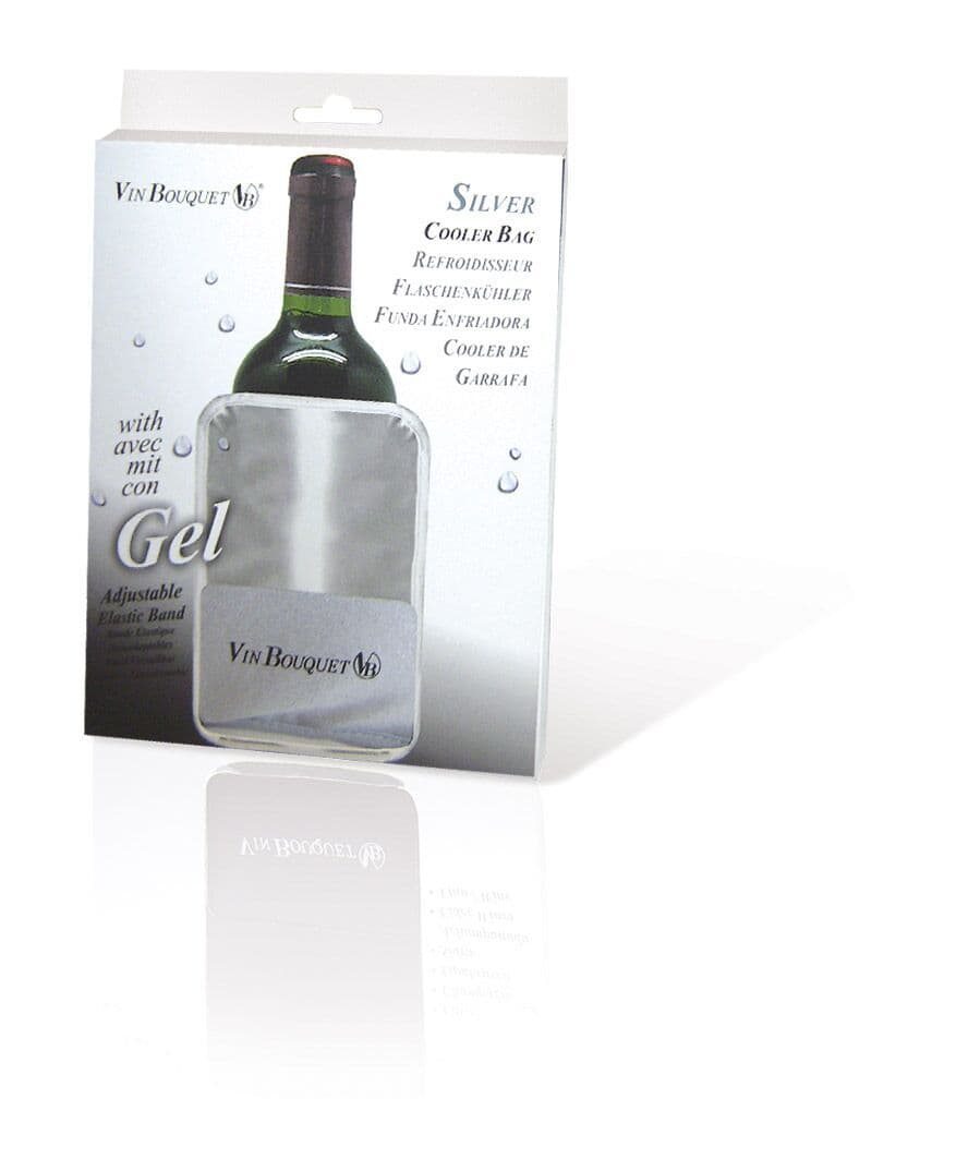 Vin Bouquet Охладител за бутилки – SILVER ELASTIC