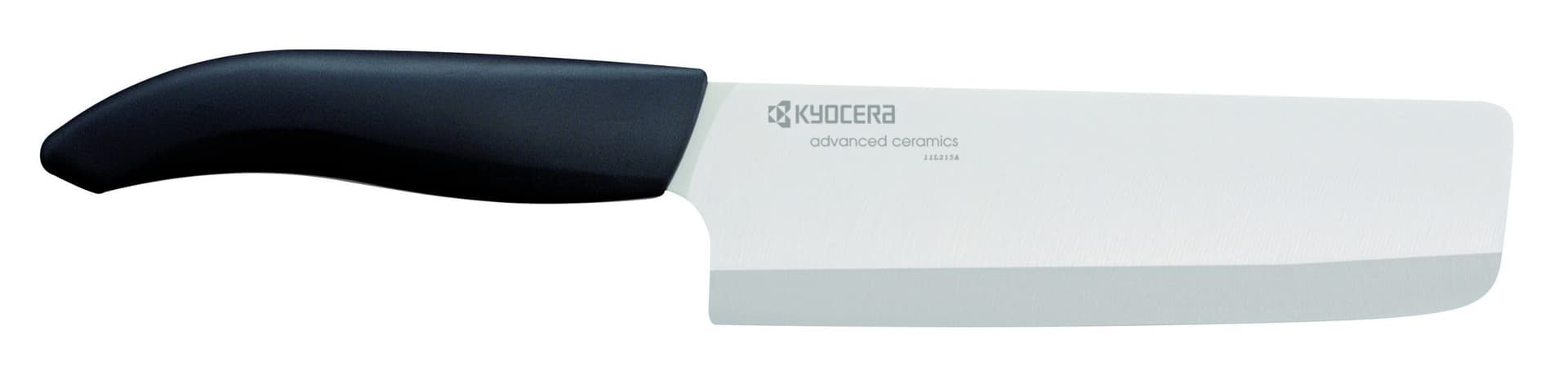 KYOCERA Керамичен сатър – бяло острие/черна дръжка – 15 см.
