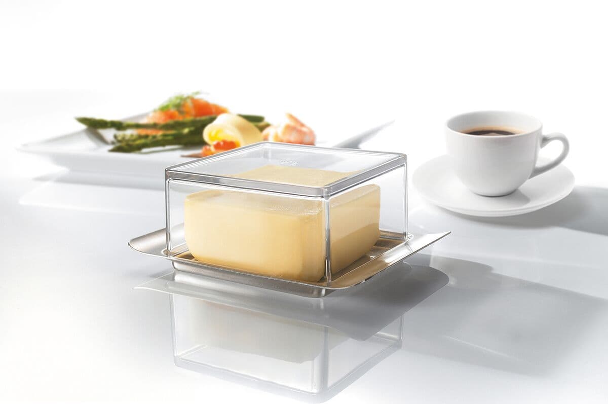 GEFU Кутия за масло с прозрачен капак BRUNCH – 125 гр