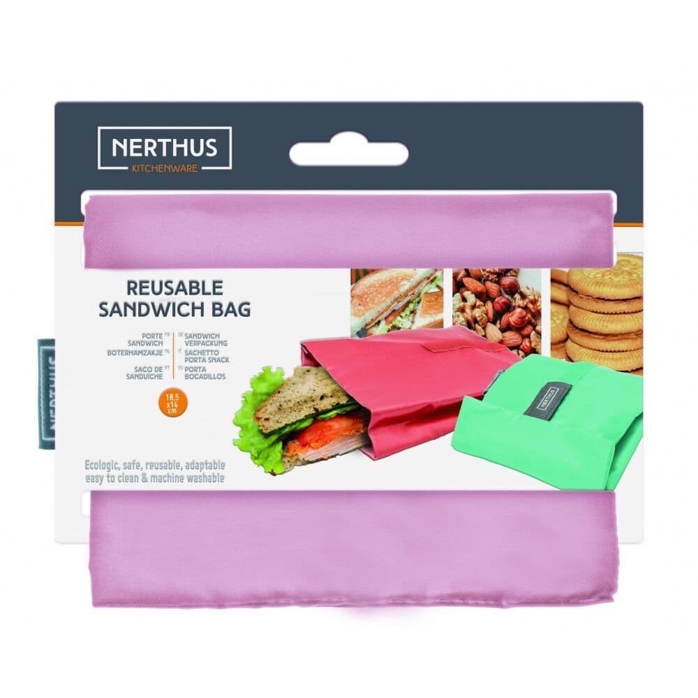 Nerthus Джоб / чанта за сандвичи и храна – цвят розов