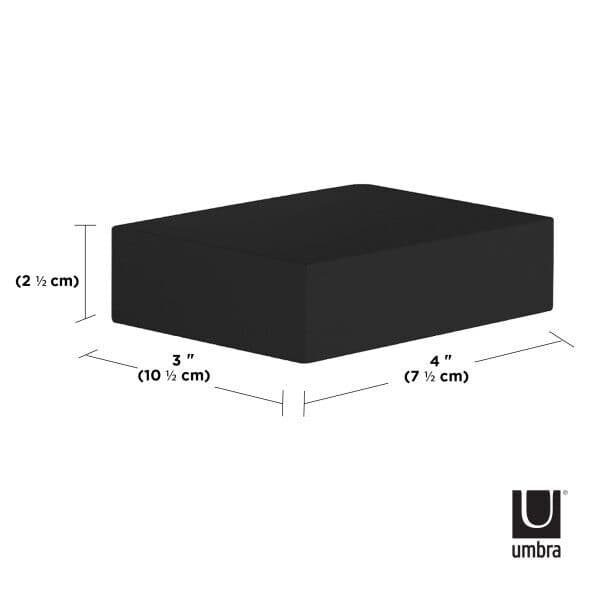 UMBRA Комплект от 3 бр. “Плаващи“ рафтове  – цвят черен
