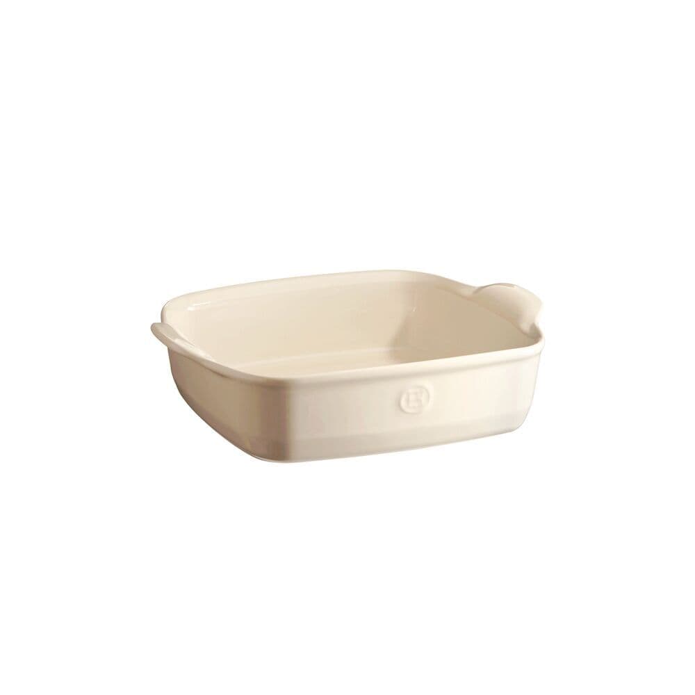 EMILE HENRY Керамична тава „SQUARE OVEN DISH“- 22х22см – цвят екрю