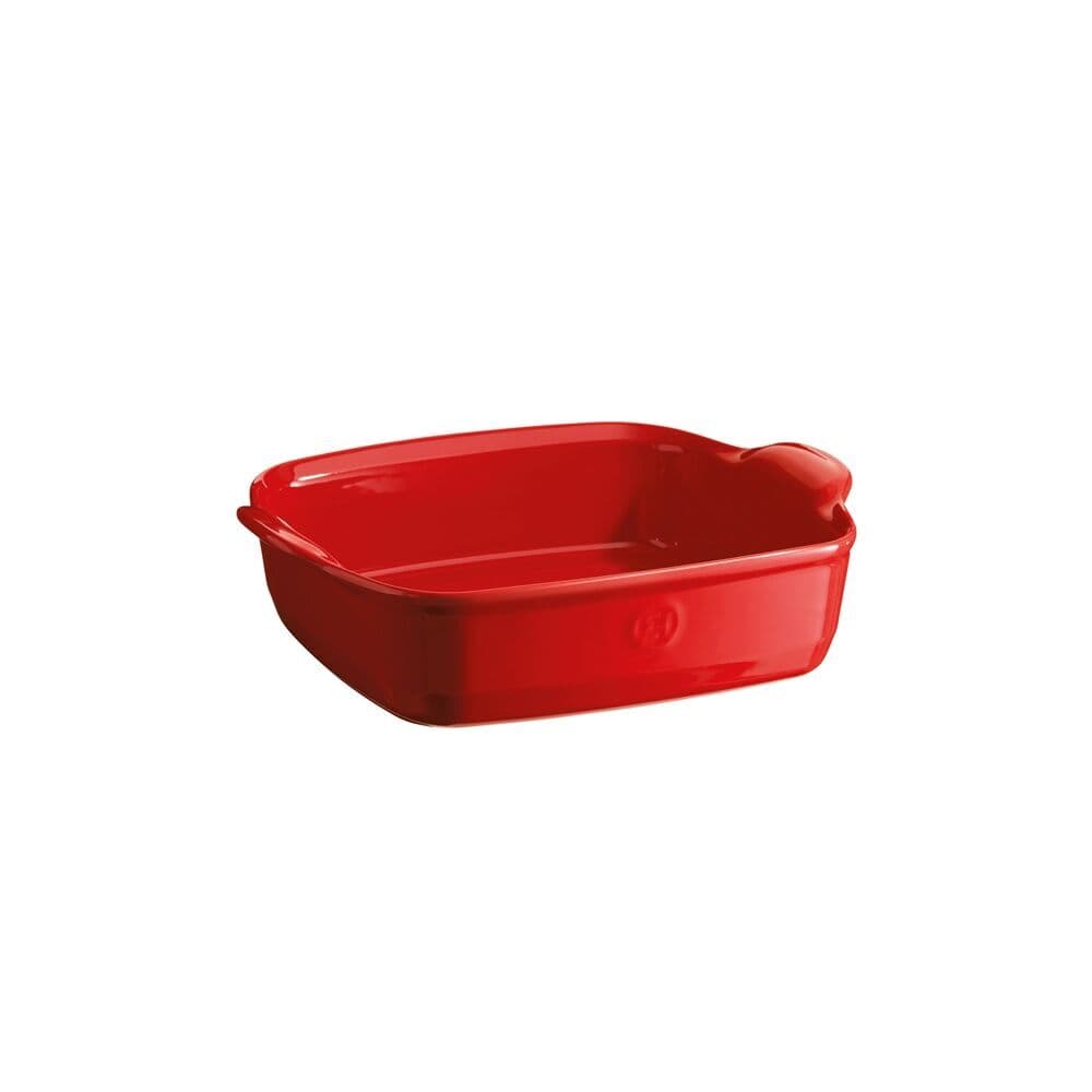 EMILE HENRY Керамична тава „SQUARE OVEN DISH“- 22х22см – цвят червен