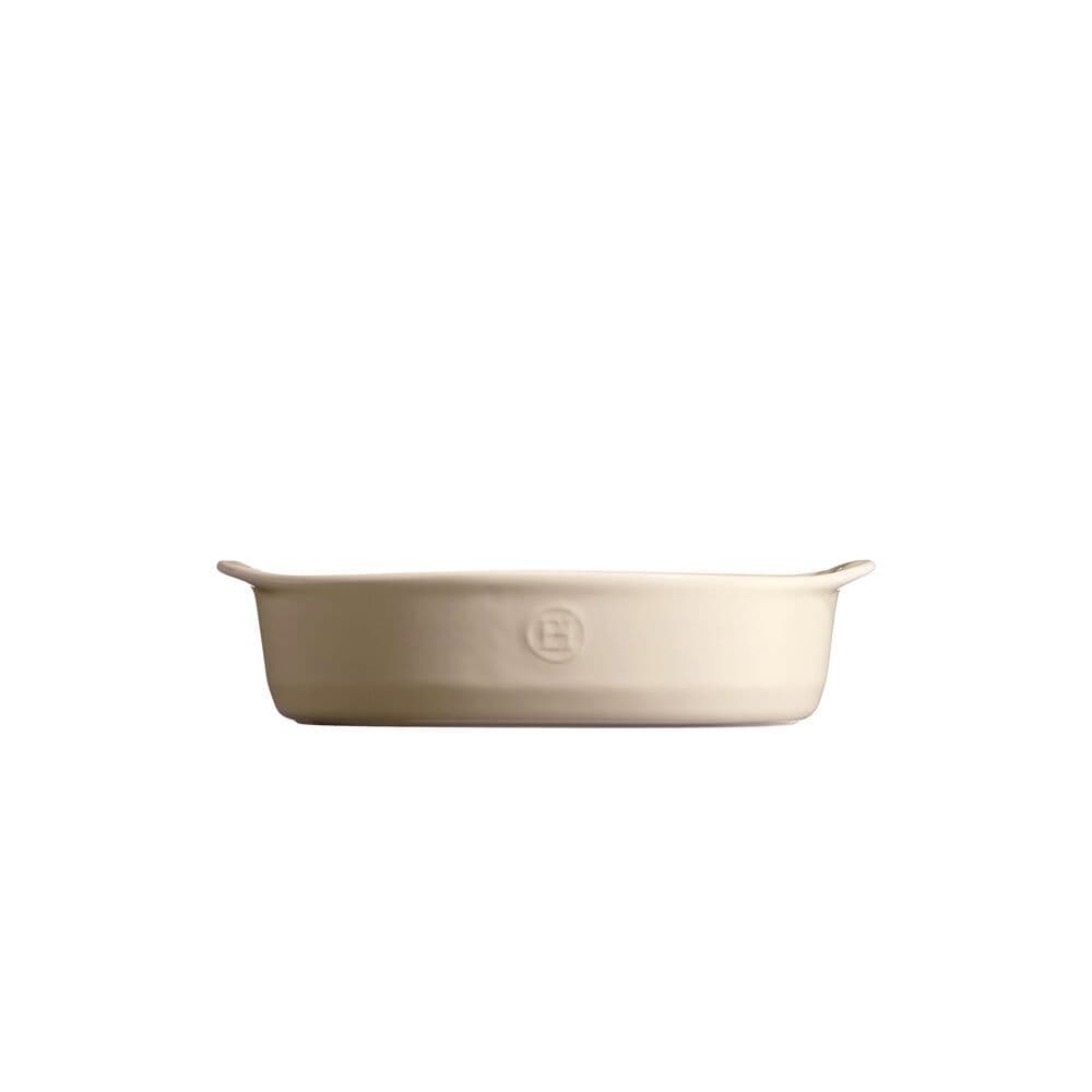 EMILE HENRY Керамична тава „SMALL OVAL OVEN DISH“ – цвят екрю