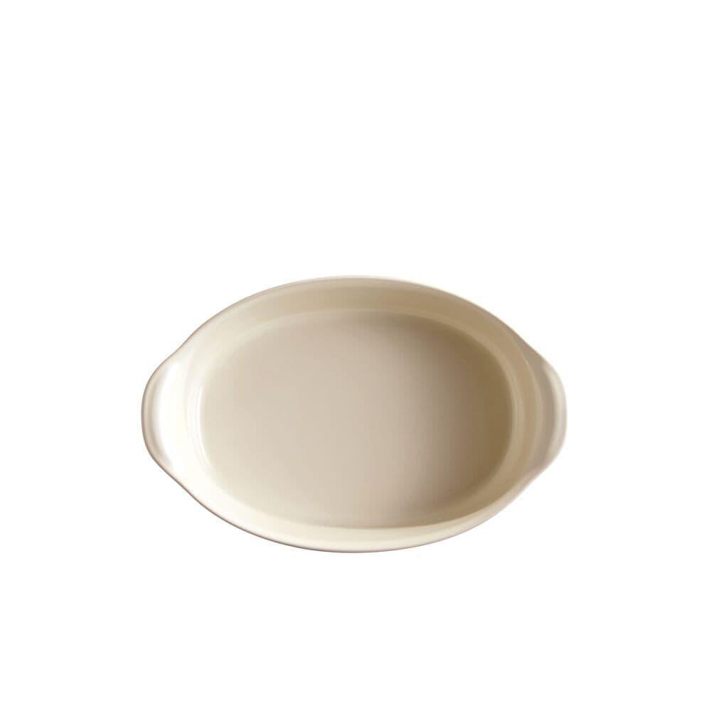 EMILE HENRY Керамична тава „SMALL OVAL OVEN DISH“ – цвят екрю