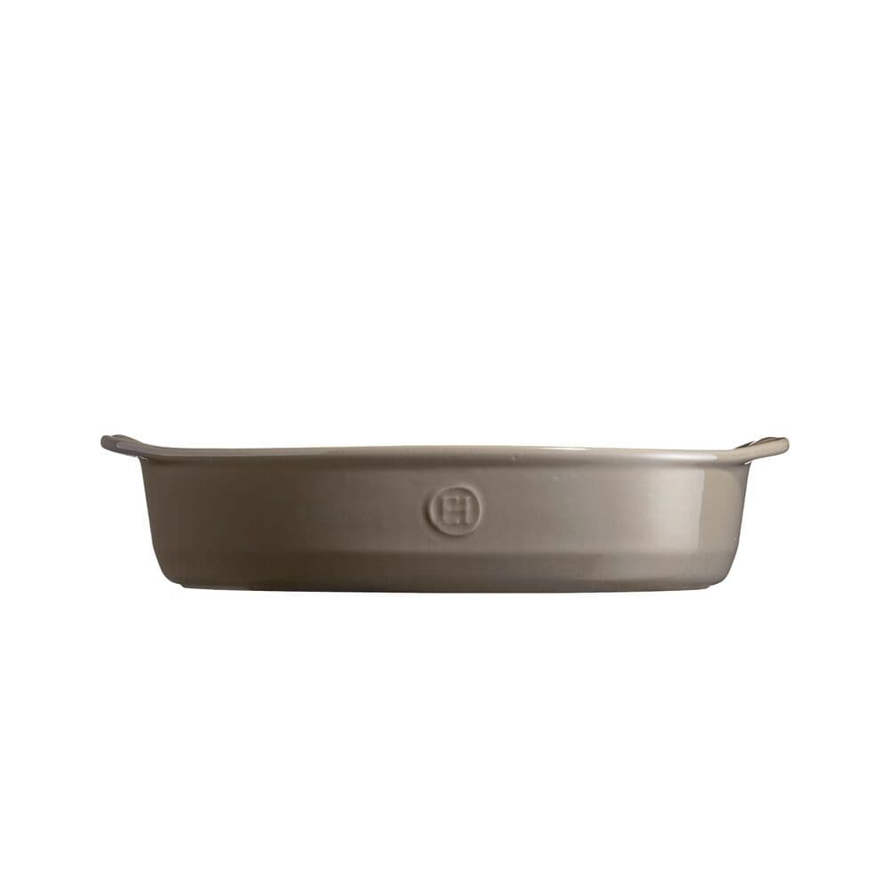 EMILE HENRY Керамична тава „OVAL OVEN DISH“ – 35х22,5 см – цвят сиво-бежов