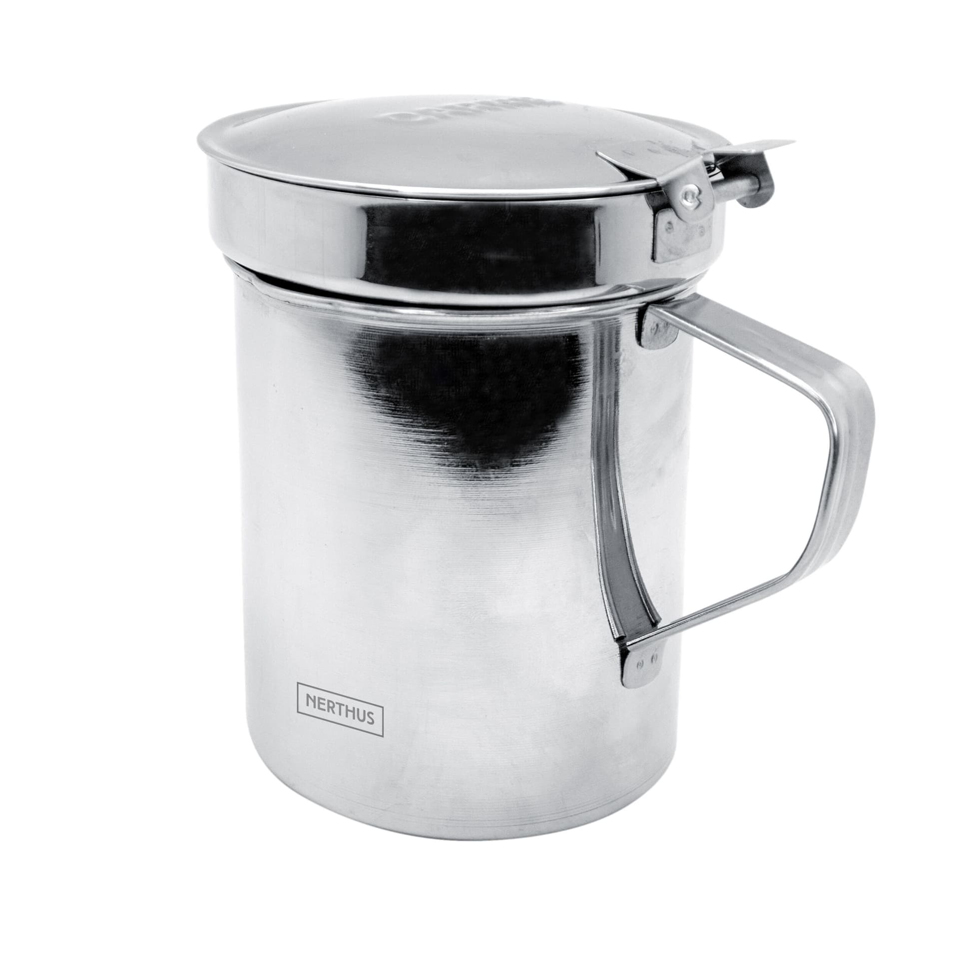 Nerthus Стоманен съд за прецеждане на мазнина – 425 мл.