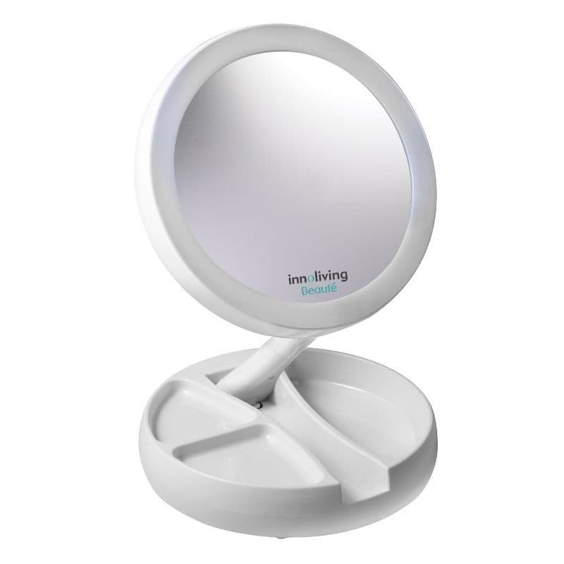 INNOLIVING Увеличително козметично огледало с LED светлина INN – 805