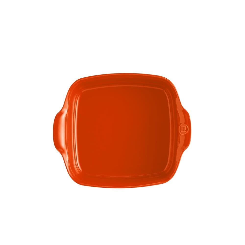 EMILE HENRY Керамична тава „SQUARE OVEN DISH“- 22х22см – цвят оранжев