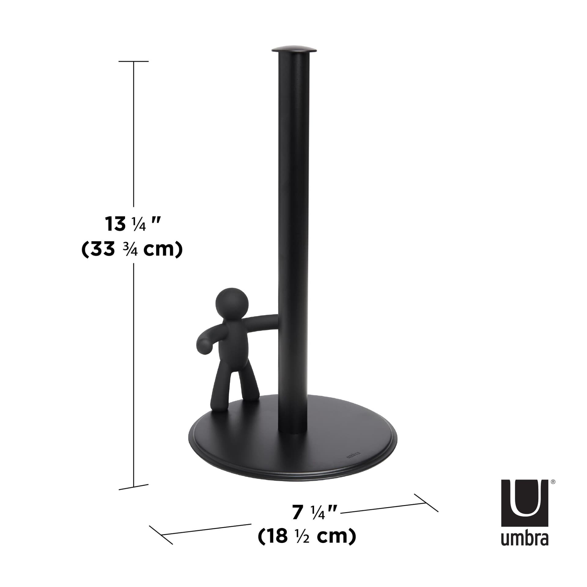 UMBRA Стойка за кухненска ролка “BUDDY“ – черна
