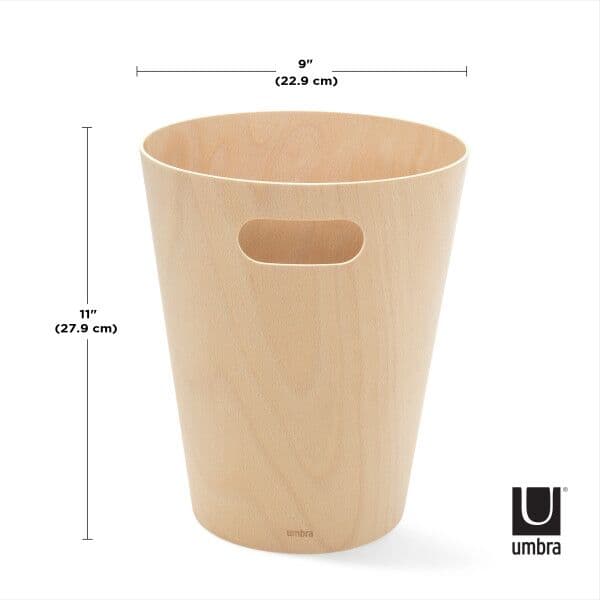 UMBRA Кошче за боклук “Woodrow“ 7,5 л. – дърво