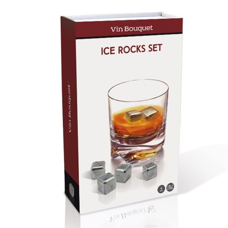 Vin Bouquet Сет стоманени охладители за напитки „ACE ROCKS“ – 4 бр.