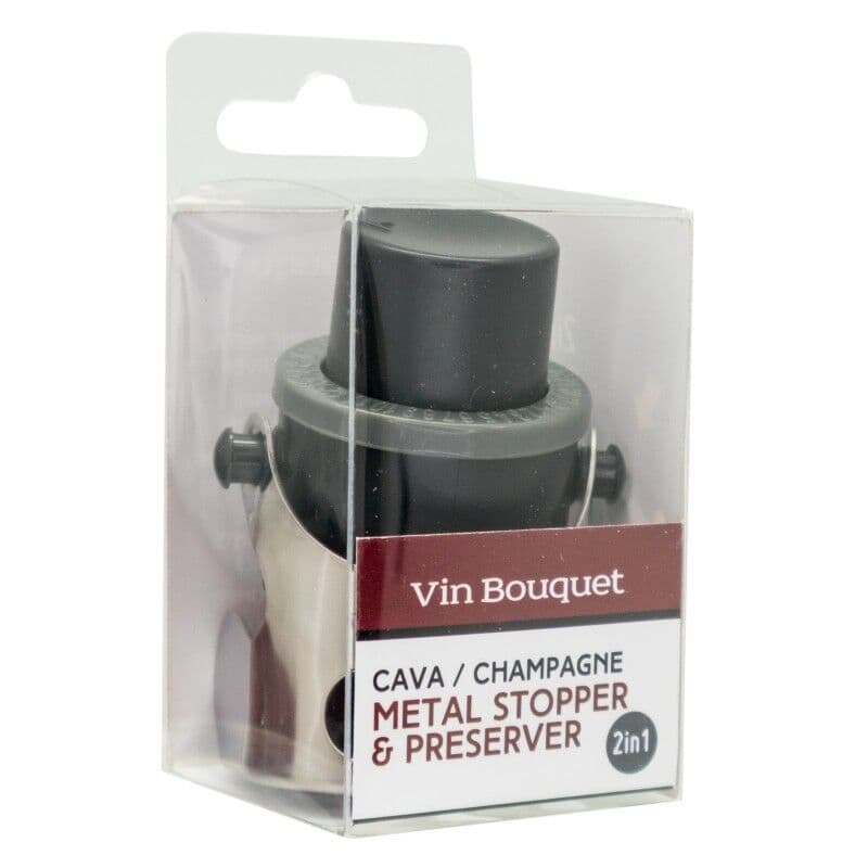Vin Bouquet Метална тапа за шампанско с помпа – 2 IN 1