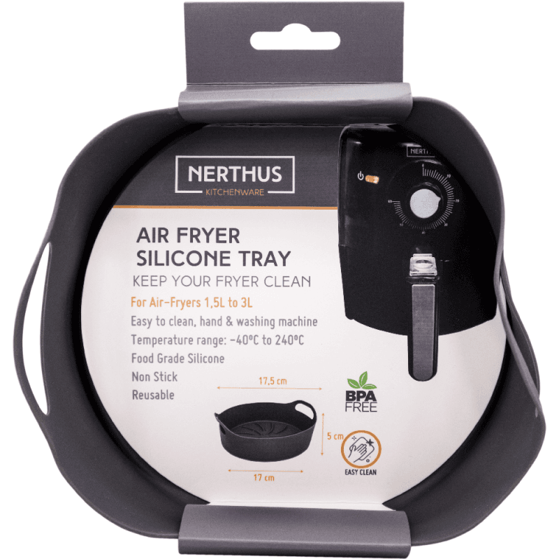Nerthus Кръгла силиконова кошница за AIR FRYER