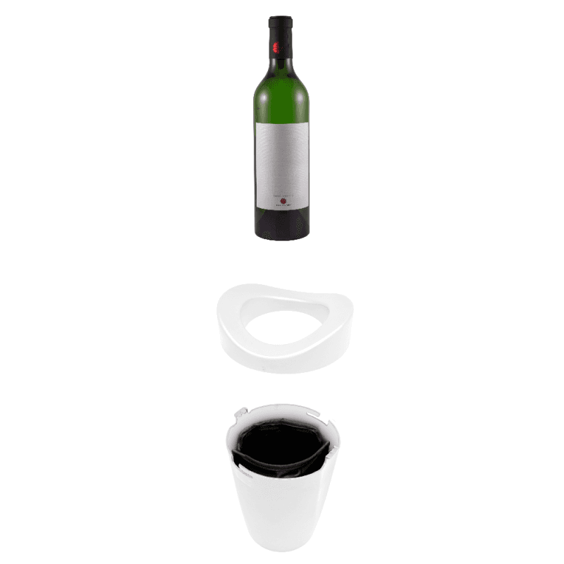 Vin Bouquet Охладител за 1 бутилка с гел – бял