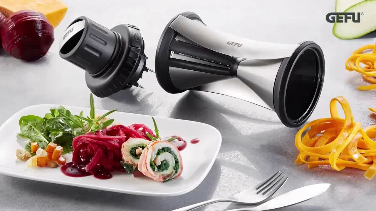 GEFU Резачка за плодове и зеленчуци “SPIRELLI“ XL – с държач-предпазител