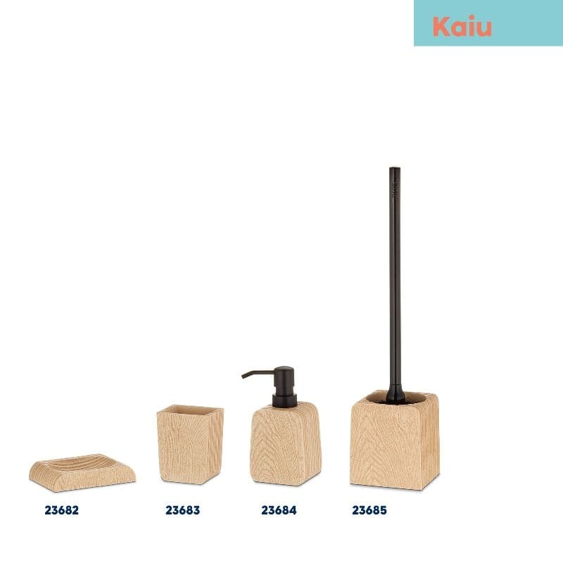 KELA Поставка/Чаша за четки за зъби “Kaiu“ – дървесен цвят