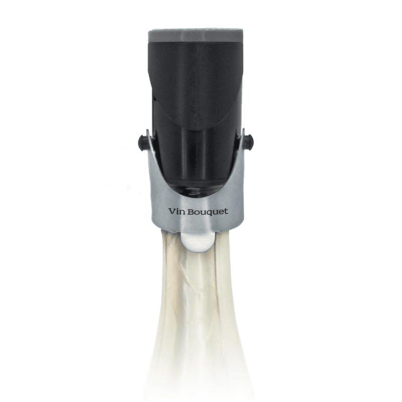 Vin Bouquet Метална тапа за шампанско с помпа и звуков индикатор – 2 IN 1