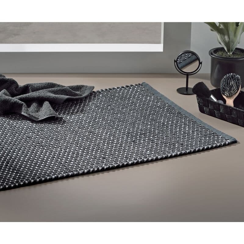 KELA Постелка за баня “Miu“, 50×80см – цвят гранитно сиво