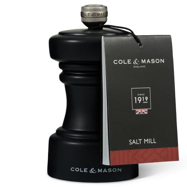 COLE & MASON Мелничка за сол “HOXTON“ – 10,4 см. – цвят черен