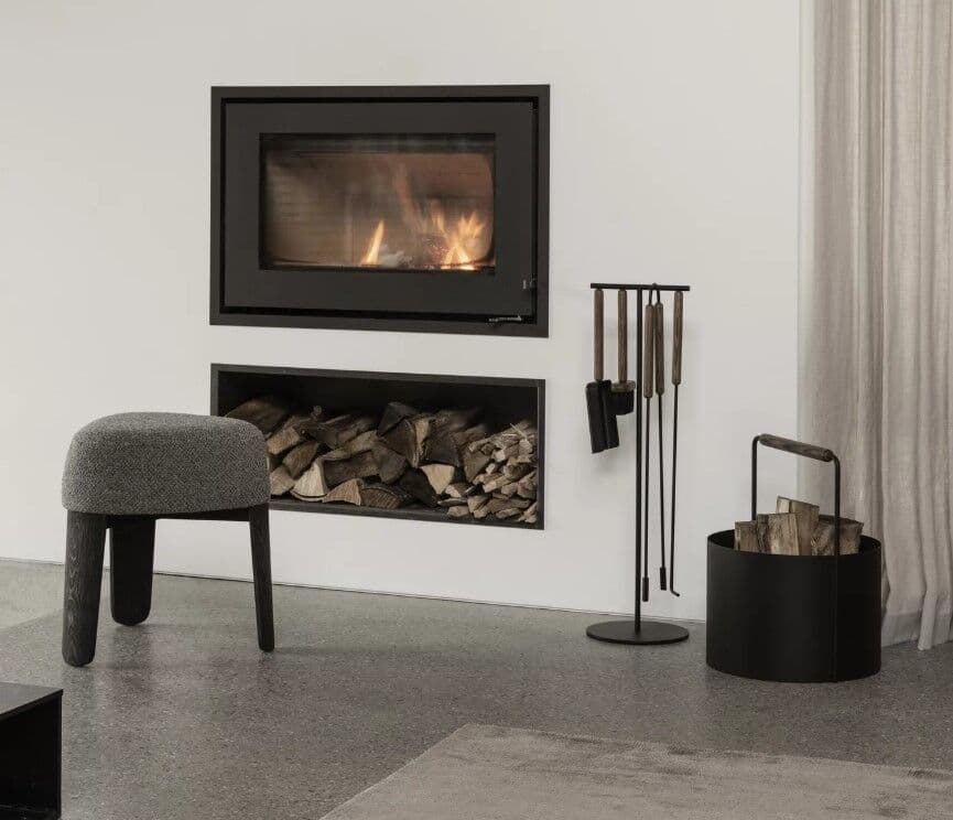 BLOMUS Комплект за камина ASHI – 5 части, цвят кафяв