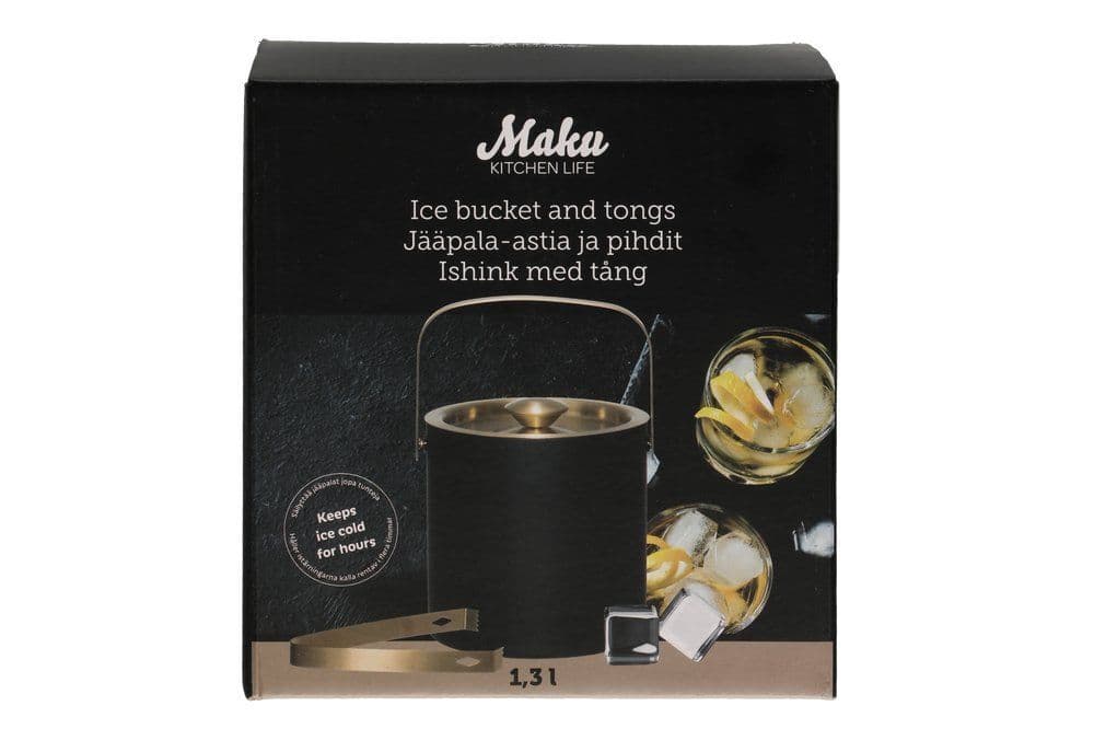 MAKU Двустеннен съд за лед с щипки