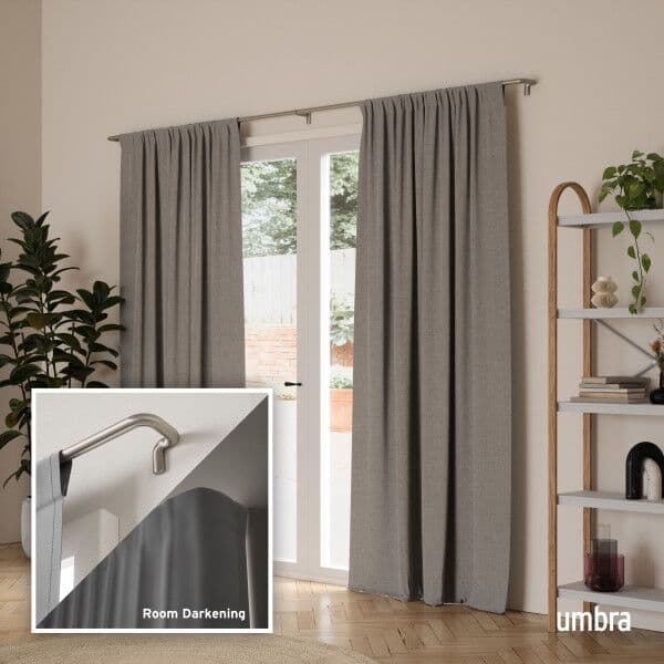 UMBRA Корниз – TWILIGHT – цвят никел/мат – размер 167-365 см.