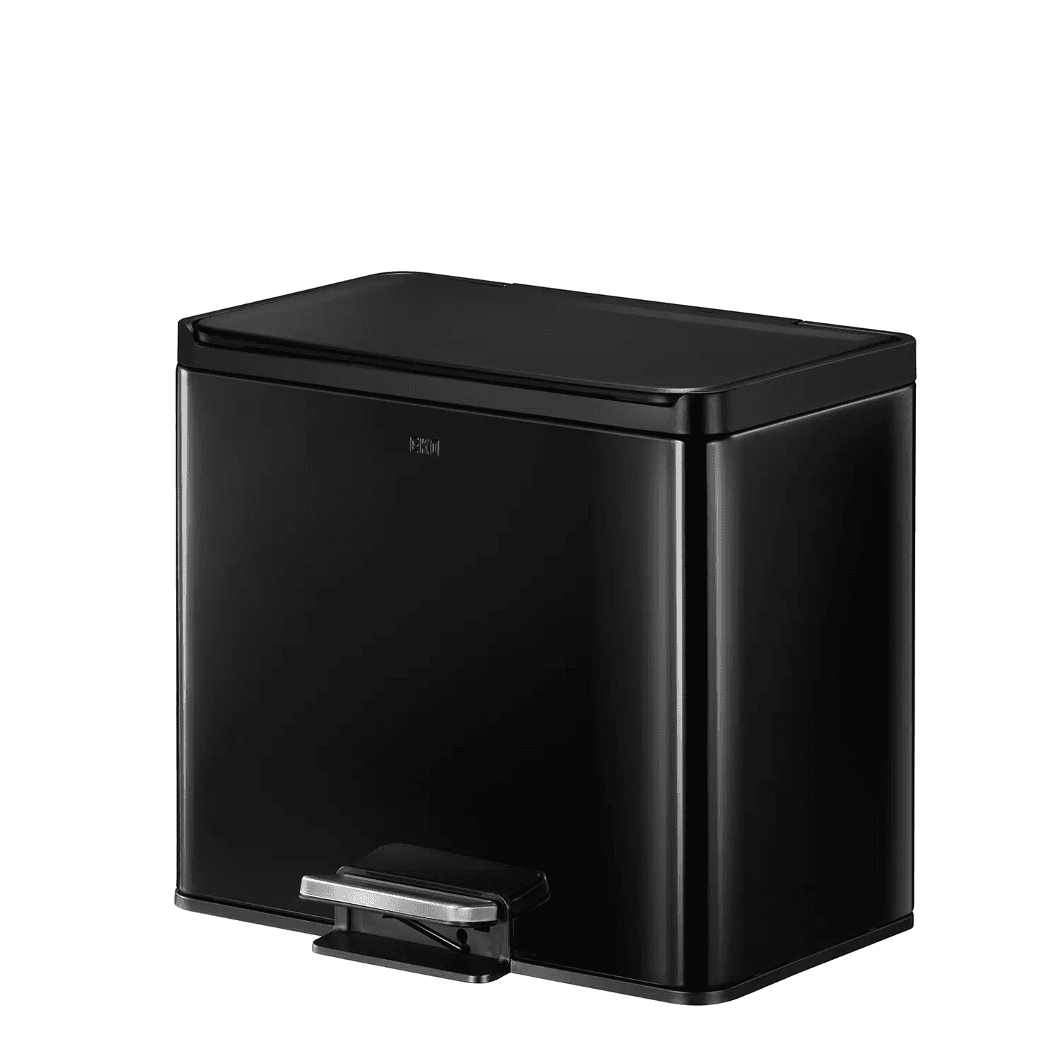 EKO Кош за разделно събиране на отпадъци с педал ESSENTIAL II - черен - 3 х 9 л.